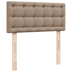 Οθωμανικό κρεβάτι με στρώμα Cappucino 120x190cm Faux Leather