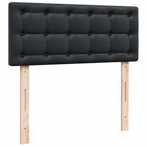 Οθωμανικό κρεβάτι με στρώμα Μαύρο 120x200 cm Faux Leather - Pakobazaar