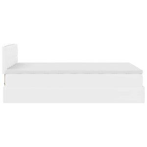 Οθωμανικό κρεβάτι με στρώμα Λευκό 120x200cm Faux Leather - Pakobazaar