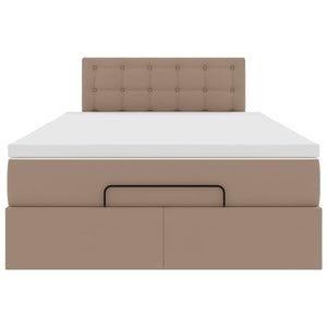 Οθωμανικό κρεβάτι με στρώμα Cappucino 120x200cm Faux Leather - Pakobazaar