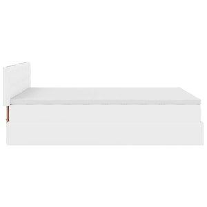 Οθωμανικό κρεβάτι με στρώμα Λευκό 140x190cm Faux Leather