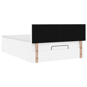 Οθωμανικό κρεβάτι με στρώμα Λευκό 140x190cm Faux Leather