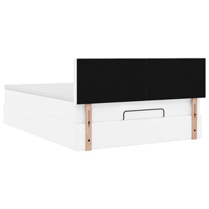 Οθωμανικό κρεβάτι με στρώμα Λευκό 140x200cm Faux Leather - Pakobazaar