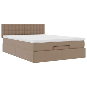 Οθωμανικό κρεβάτι με στρώμα Cappucino 140x200cm Faux Leather - Pakobazaar