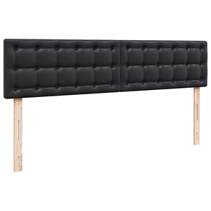 Οθωμανικό κρεβάτι με στρώματα Μαύρο 200x200cm Faux Leather