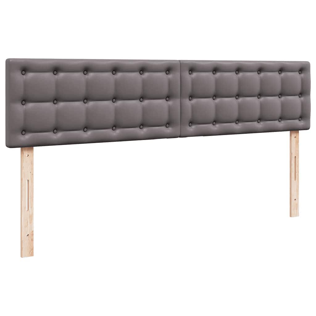 Οθωμανικό κρεβάτι με στρώματα Γκρι 200x200cm Faux Leather - Pakobazaar