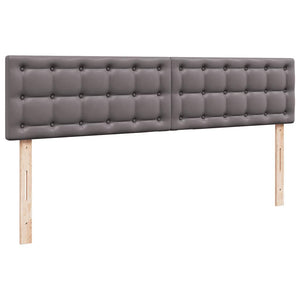 Οθωμανικό κρεβάτι με στρώματα Γκρι 200x200cm Faux Leather - Pakobazaar