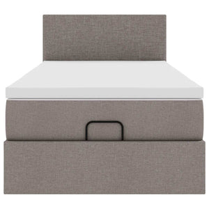 Οθωμανικό κρεβάτι με στρώμα Taupe 90x200cm ύφασμα