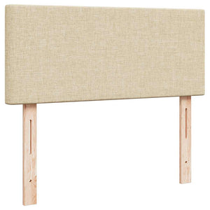 Οθωμανικό κρεβάτι με στρώμα Cream 120x190 cm Ύφασμα
