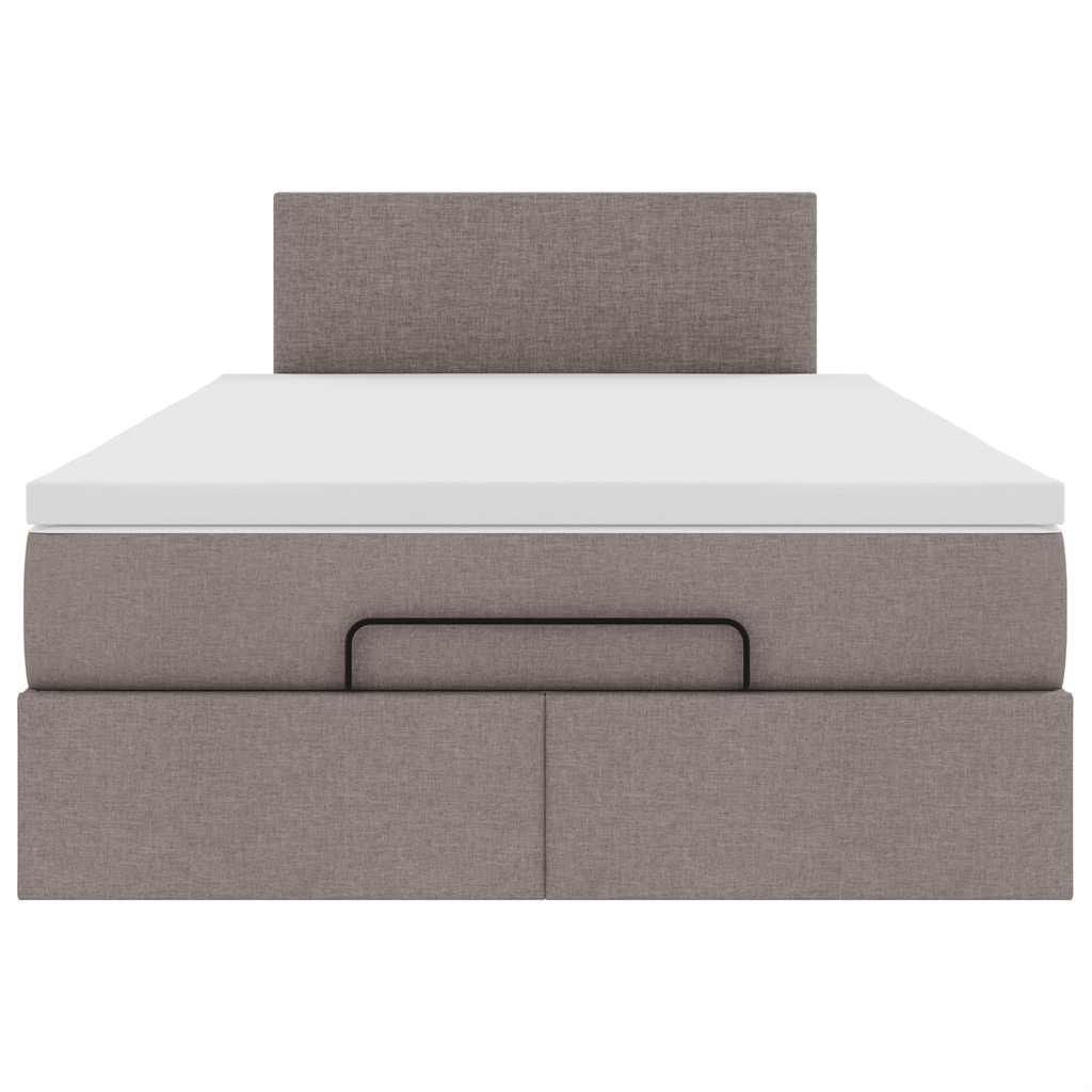 Οθωμανικό κρεβάτι με στρώμα Taupe 120x200cm ύφασμα