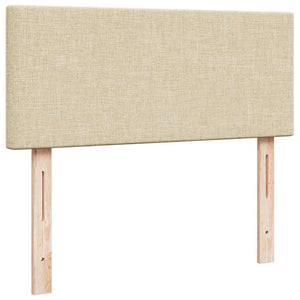 Οθωμανικό κρεβάτι με στρώμα Cream 120x200cm ύφασμα