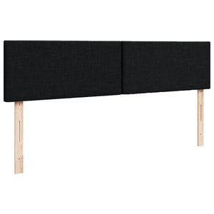 Οθωμανικό κρεβάτι με στρώμα Μαύρο 140x190cm Ύφασμα - Pakobazaar