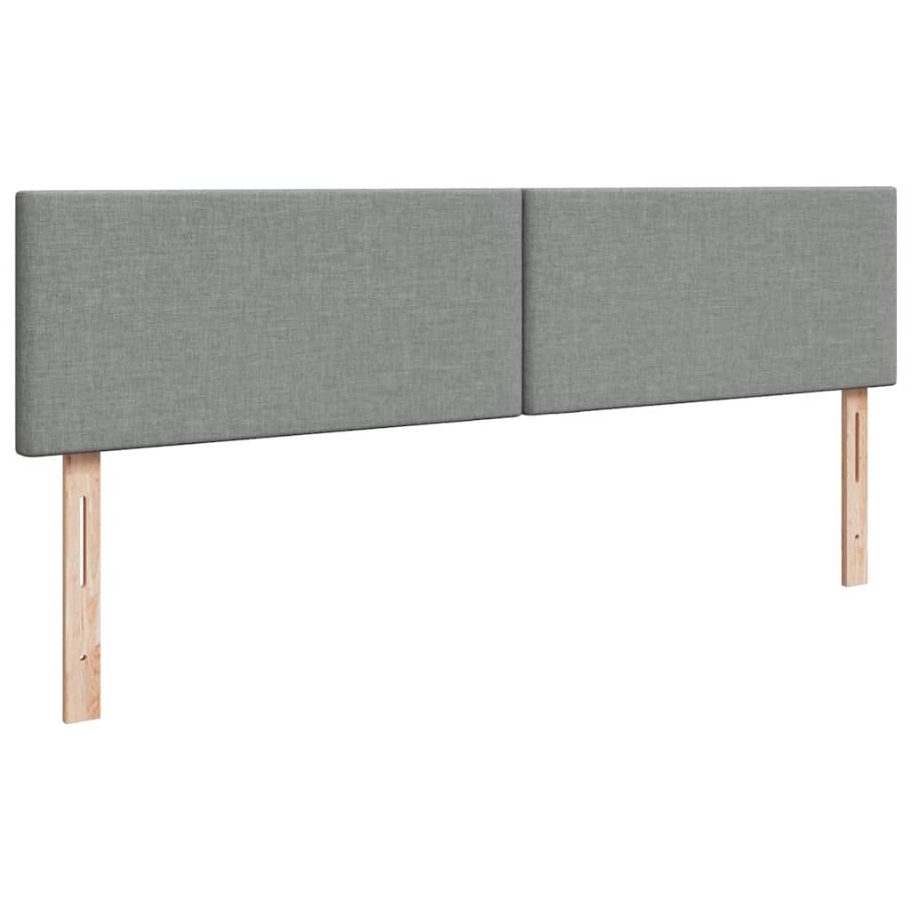 Οθωμανικό κρεβάτι με στρώμα ανοιχτό γκρι 180x200cm ύφασμα - Pakobazaar