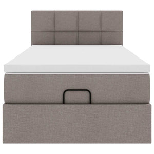 Οθωμανικό κρεβάτι με στρώμα Taupe 80x200cm ύφασμα