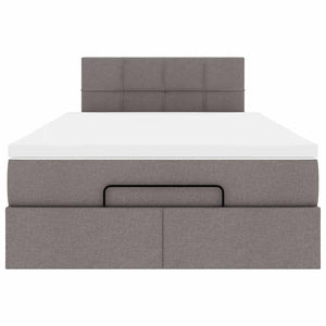 Οθωμανικό κρεβάτι με στρώμα Taupe 120x190 cm Ύφασμα