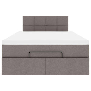 Οθωμανικό κρεβάτι με στρώμα Taupe 120x200cm ύφασμα - Pakobazaar