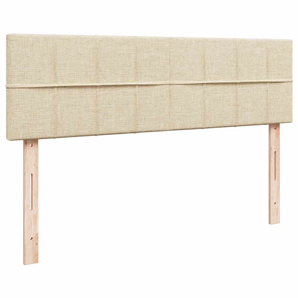 Οθωμανικό κρεβάτι με στρώμα Cream 140x200cm ύφασμα
