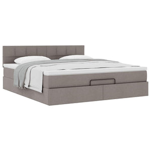 Οθωμανικό κρεβάτι με στρώμα Taupe 160x200cm ύφασμα