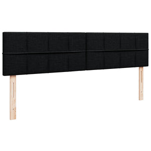 Οθωμανικό κρεβάτι με στρώμα Μαύρο 180x200cm Ύφασμα - Pakobazaar