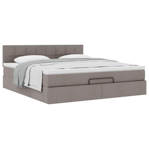 Οθωμανικό κρεβάτι με στρώμα Taupe 180x200cm ύφασμα - Pakobazaar