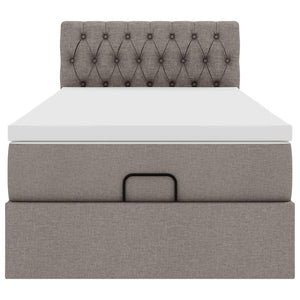 Οθωμανικό κρεβάτι με στρώμα Taupe 90x200cm ύφασμα - Pakobazaar