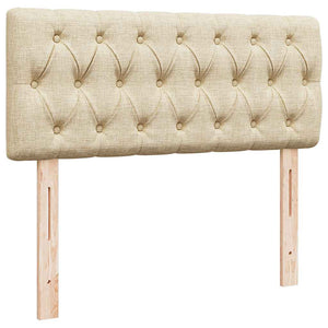Οθωμανικό κρεβάτι με στρώμα Cream 120x190 cm Ύφασμα
