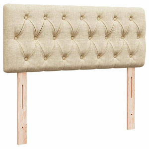 Οθωμανικό κρεβάτι με στρώμα Cream 120x200cm ύφασμα