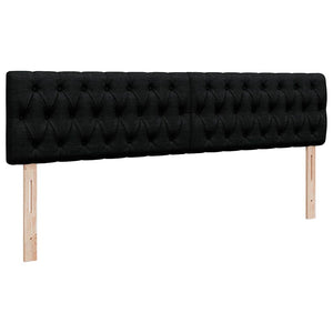 Οθωμανικό κρεβάτι με στρώμα Μαύρο 160x200cm Ύφασμα - Pakobazaar