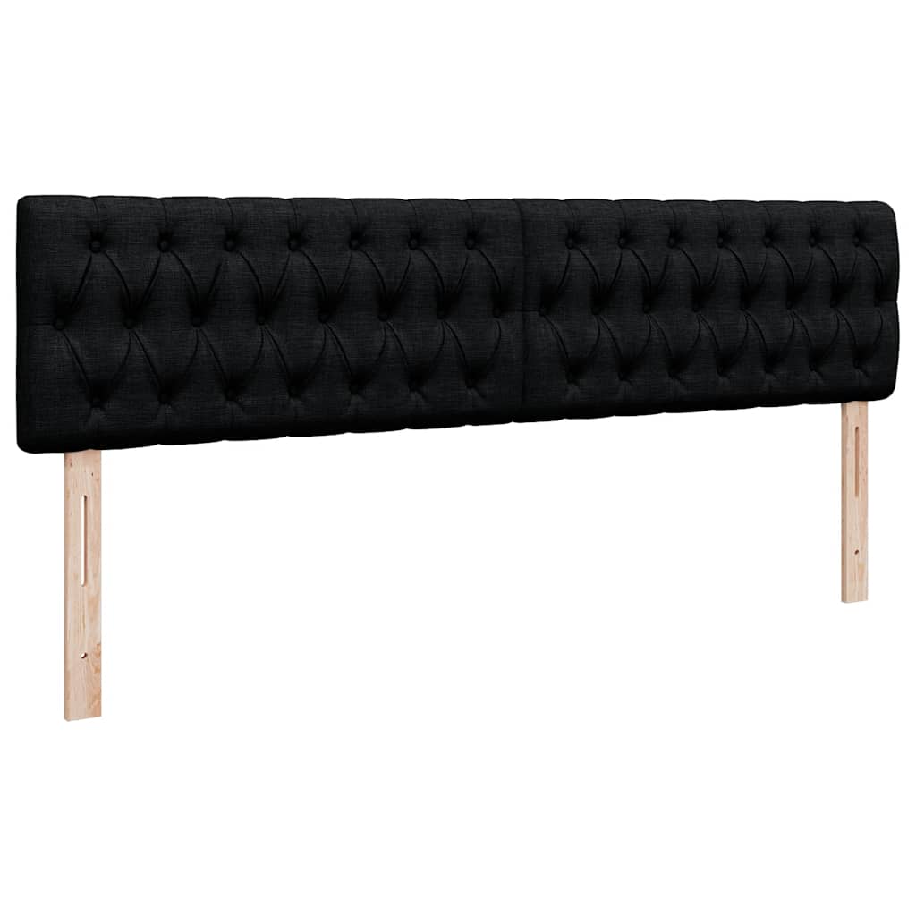 Οθωμανικό κρεβάτι με στρώμα Μαύρο 180x200cm Ύφασμα
