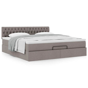 Οθωμανικό κρεβάτι με στρώμα Taupe 180x200cm ύφασμα