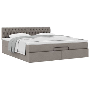 Οθωμανικό κρεβάτι με στρώμα Taupe 180x200cm ύφασμα
