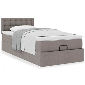 Οθωμανικό κρεβάτι με στρώμα Taupe 80x200cm ύφασμα