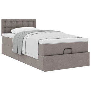 Οθωμανικό κρεβάτι με στρώμα Taupe 100x200cm ύφασμα