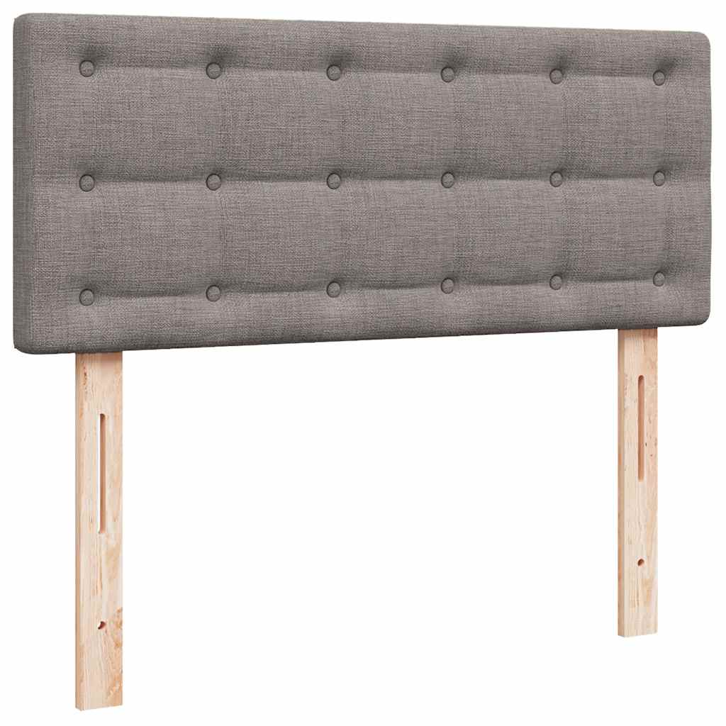 Οθωμανικό κρεβάτι με στρώμα Taupe 120x190 cm Ύφασμα - Pakobazaar