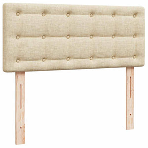 Οθωμανικό κρεβάτι με στρώμα Cream 120x190 cm Ύφασμα