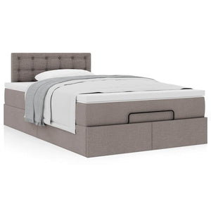 Οθωμανικό κρεβάτι με στρώμα Taupe 120x200cm ύφασμα