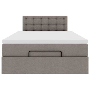 Οθωμανικό κρεβάτι με στρώμα Taupe 120x200cm ύφασμα