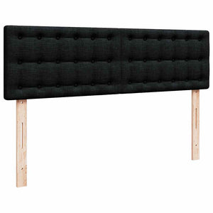 Οθωμανικό κρεβάτι με στρώμα Μαύρο 140x200cm Ύφασμα