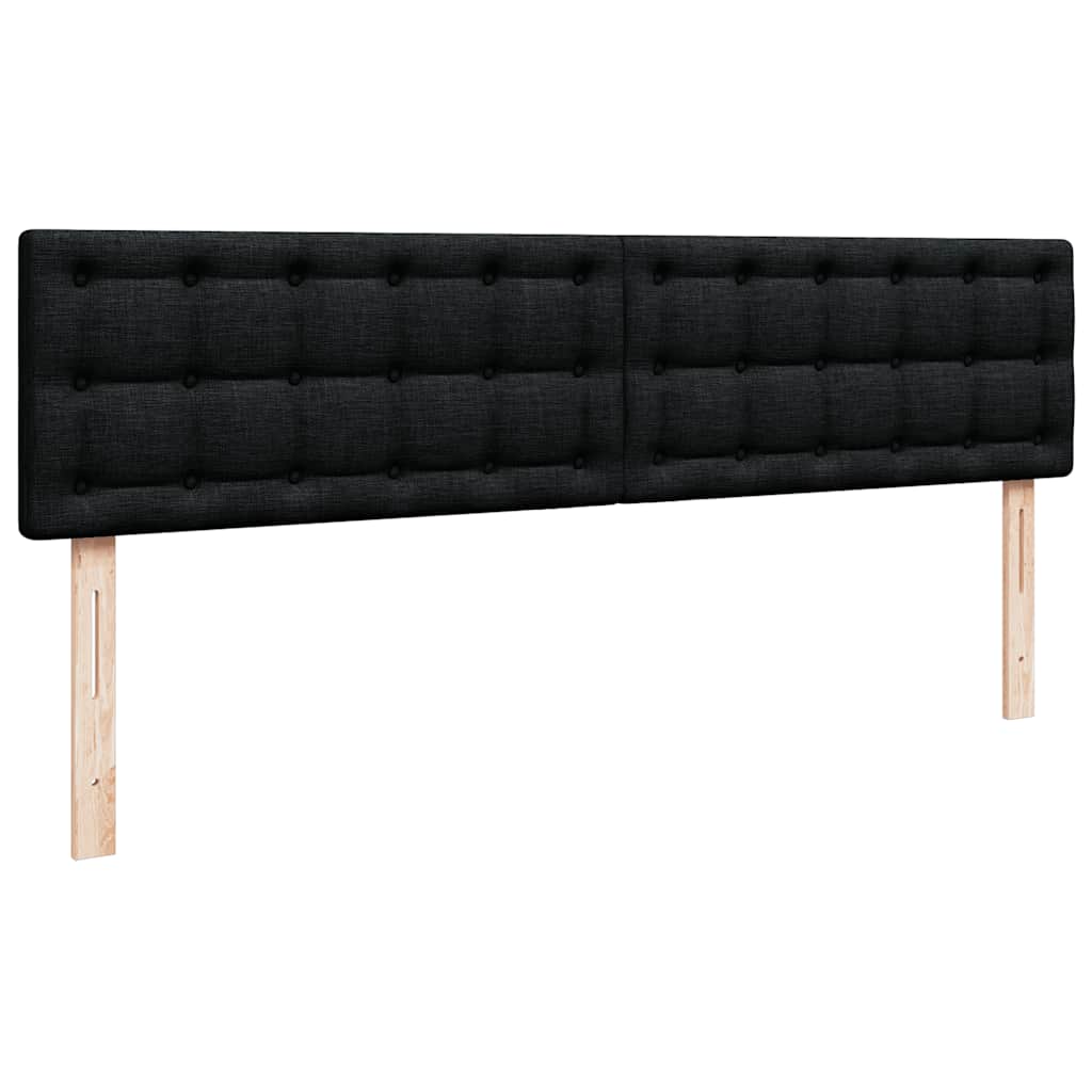 Οθωμανικό κρεβάτι με στρώμα Μαύρο 180x200cm Ύφασμα