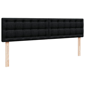 Οθωμανικό κρεβάτι με στρώμα Μαύρο 180x200cm Ύφασμα
