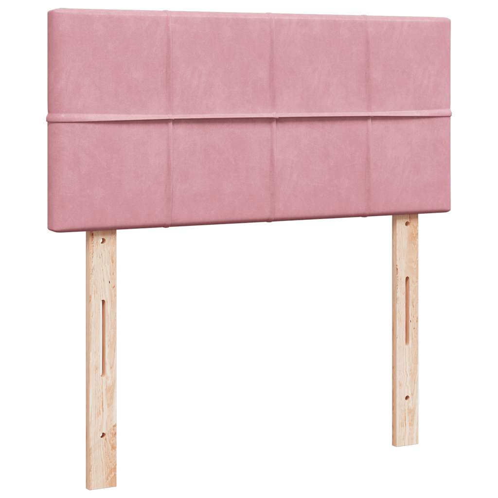 Οθωμανικό κρεβάτι με στρώμα ροζ 90x200cm Velvet