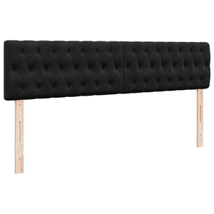 Οθωμανικό κρεβάτι με στρώμα Μαύρο 160x200cm Velvet - Pakobazaar