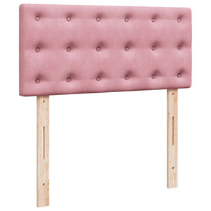 Οθωμανικό κρεβάτι με στρώμα ροζ 90x200cm Velvet - Pakobazaar