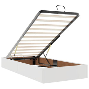 Οθωμανικό κρεβάτι με στρώματα Λευκό 160x200cm Faux Leather - Pakobazaar