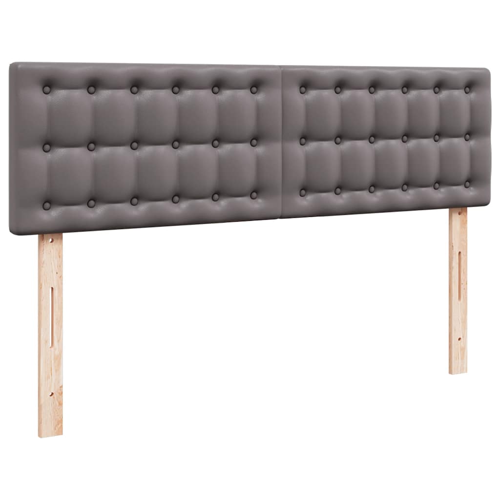 Οθωμανικό κρεβάτι με στρώματα Γκρι 160x200cm Faux Leather - Pakobazaar