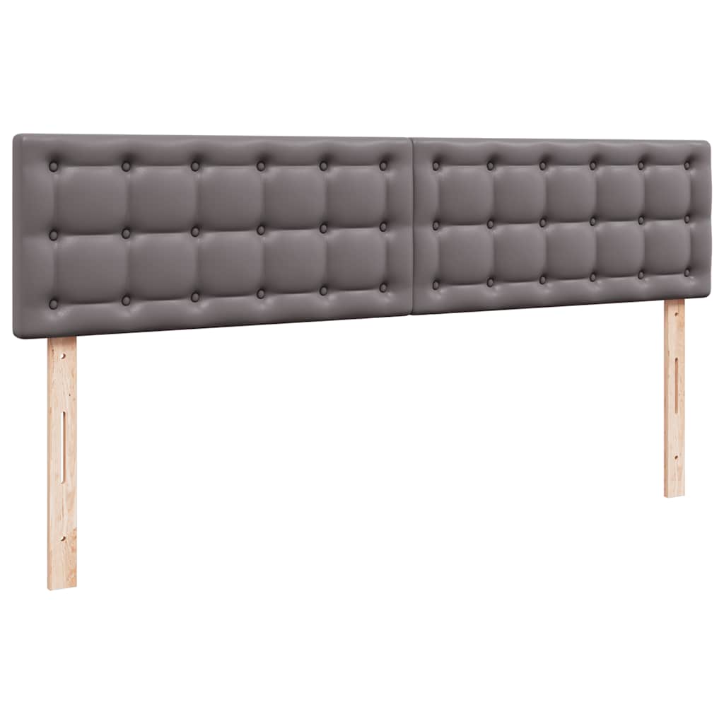 Οθωμανικό κρεβάτι με στρώματα Γκρι 200x200cm Faux Leather - Pakobazaar