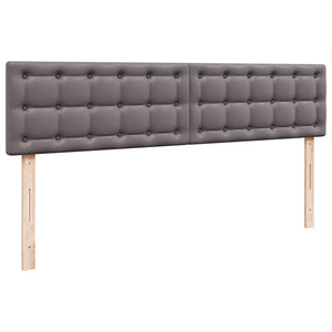 Οθωμανικό κρεβάτι με στρώματα Γκρι 200x200cm Faux Leather - Pakobazaar