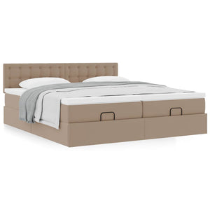 Οθωμανικό κρεβάτι με στρώματα Cappucino 200x200cm Faux Leather - Pakobazaar