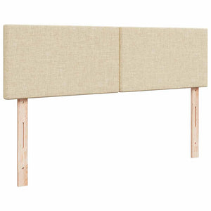Οθωμανικό Κρεβάτι με Στρώματα Κρέμα 160x200cm Ύφασμα
