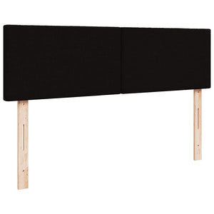 Οθωμανικό κρεβάτι με στρώματα Μαύρο 180x200cm Ύφασμα